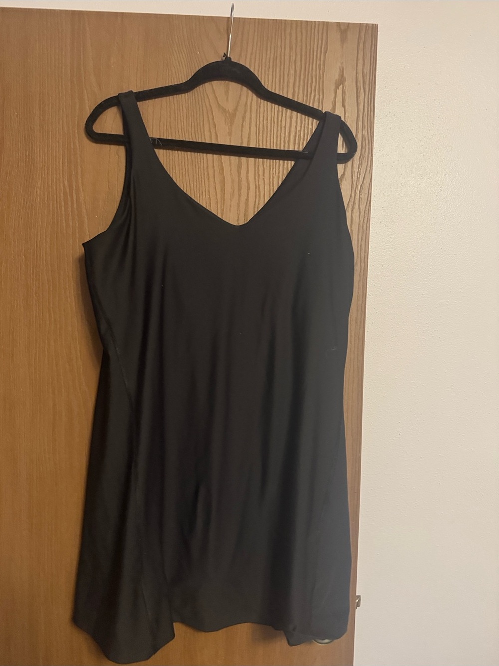 Old Navy Black V-Neck Slip Camisole Dress
